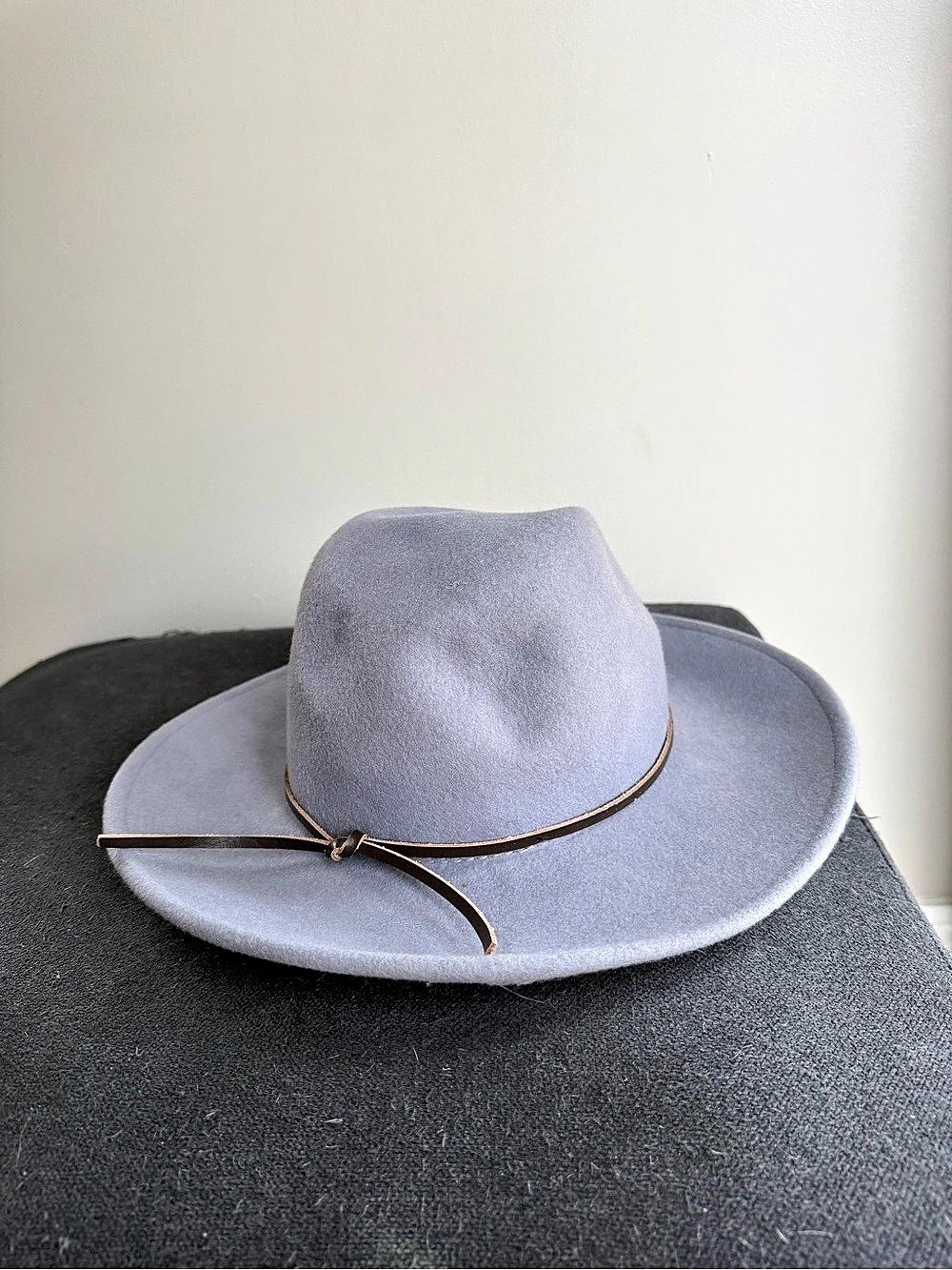 Anthropologie Wide Brim Fedora Hat in Purple